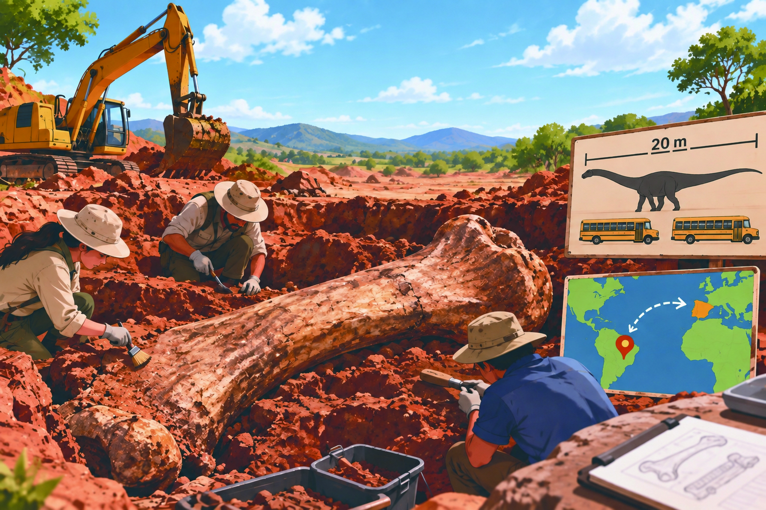 Under the Dirt! A Giant New Dinosaur Is Found in Brazil - Science
